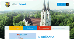 Desktop Screenshot of mesto-orlova.cz