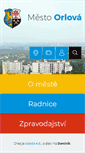 Mobile Screenshot of mesto-orlova.cz