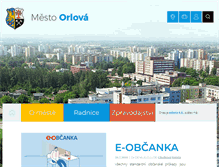 Tablet Screenshot of mesto-orlova.cz
